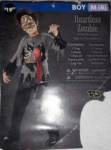 Heartless Zombie Costume for Kids 7-8y