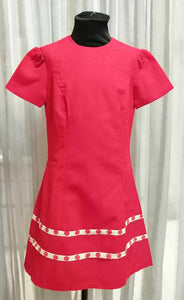 Retro Vintage Costume 1950s 1960s 1970s (Red Dress)