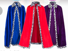 Load image into Gallery viewer, Prince or King Cape for Kids 4-12yo