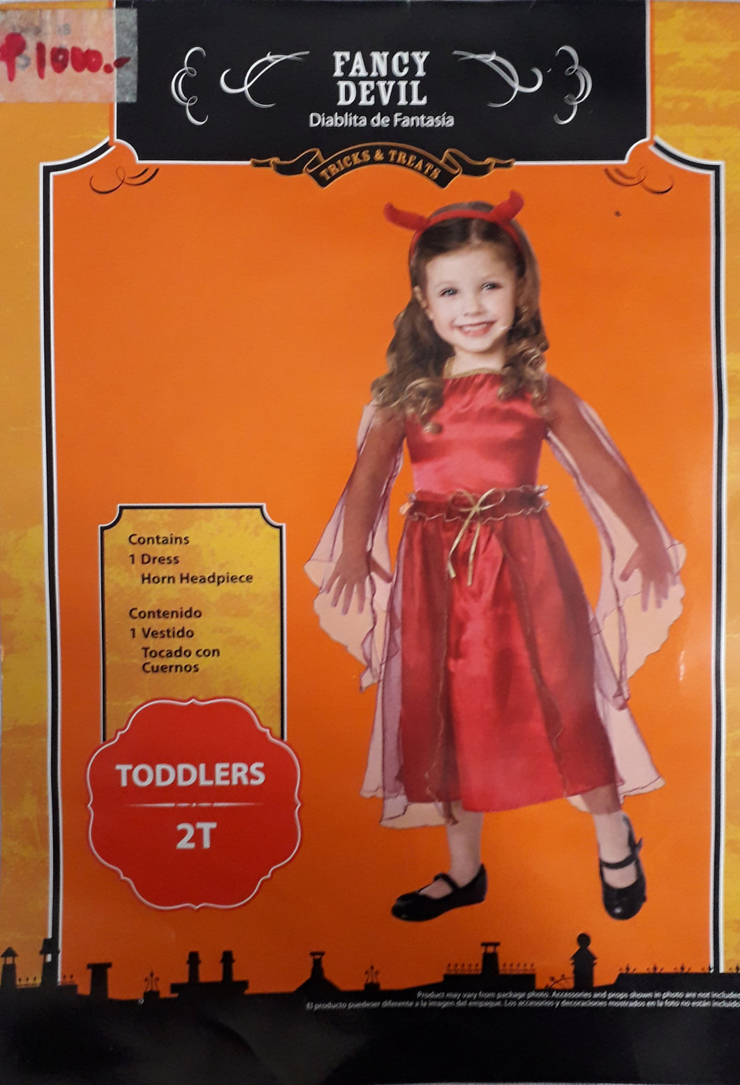 Fancy Devil Costume for kids 2T