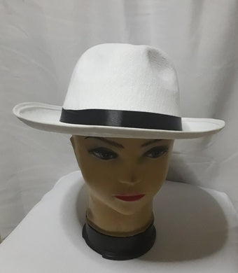 White Hat with black lace