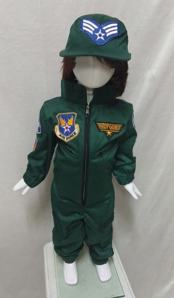 Air Force Top Gun Costume for Kids 1yo - 10yo
