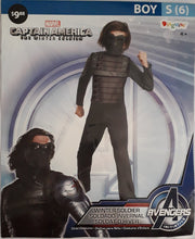 Load image into Gallery viewer, Captain america winter soldier costume for kids (6-7yo)