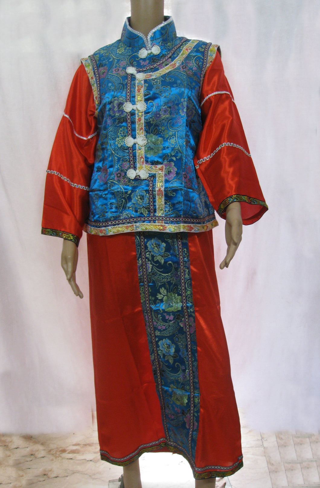 Chinese Emperor Blue Costume