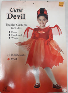Cutie Devil Costume for Kids 2-3y
