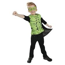Green Savage Costume for Kids 3-4y