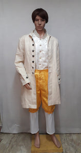 Renaissance King Costume (Beige and gold)