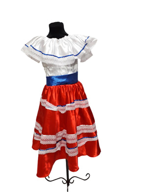 Argentina, Colombia, Ecuador, Mexico, Panama, Paraguay, Venezuela, South America Costume / Flamenco for 4yo-6yo girl