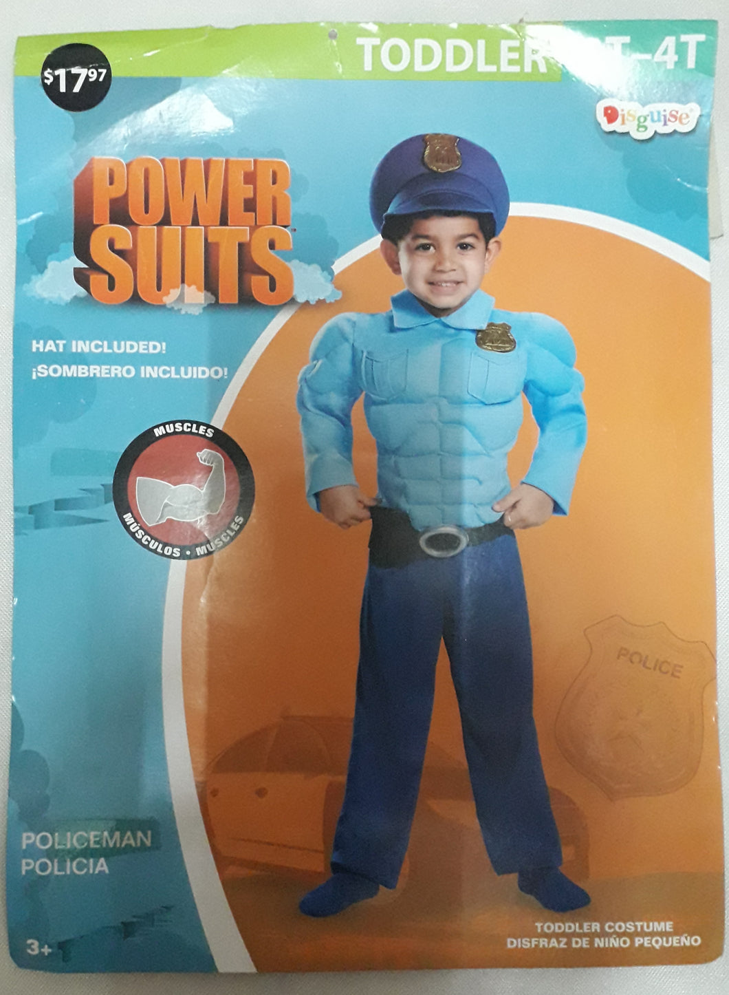 Police Costume for Kids 3-4y