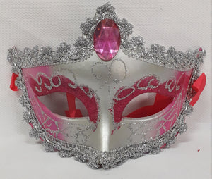 Masquerade Masks with Jewel and Lace