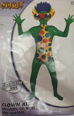 Spirit clown kit costume for kids (5-6yo)